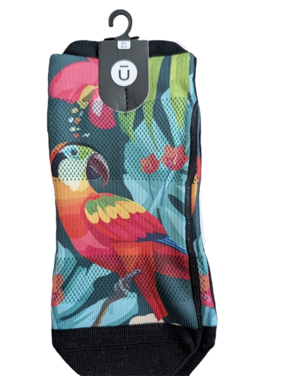 Outway Accessories - Outway Ankle Socks M/L Squawk Moisture Wicking Parrot Socks